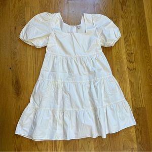 EUC Madewell Tiered Puff Sleeve Dress in Size 4